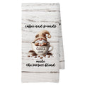 CUANFDDSF Coffee Gnomes Coffee Bar Decor Kitchen Towels Coffee Lover Gifts for Women Men Girls Coffee Station Decor，Coffee Bar Accessories Decoration Tea Towels Kitchen Hand Towels 16x24 Inch